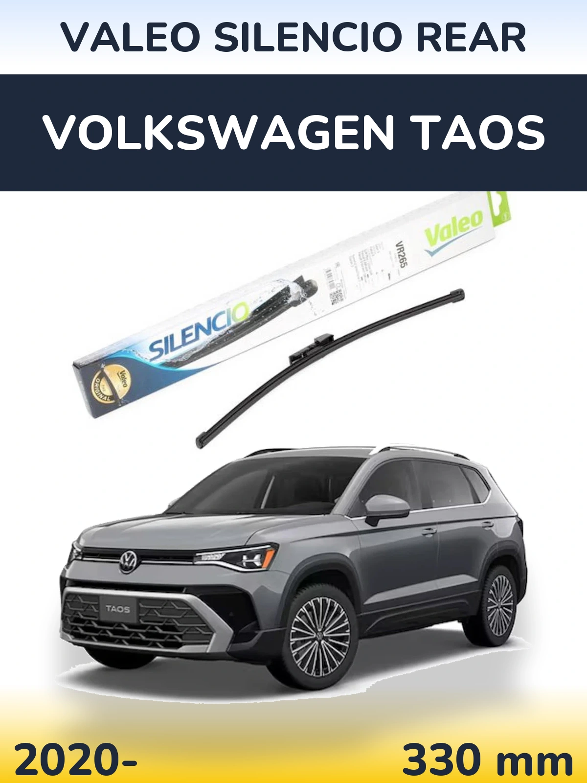 Задний дворник Valeo Silencio Rear 335 мм для Volkswagen Taos 2020-2026