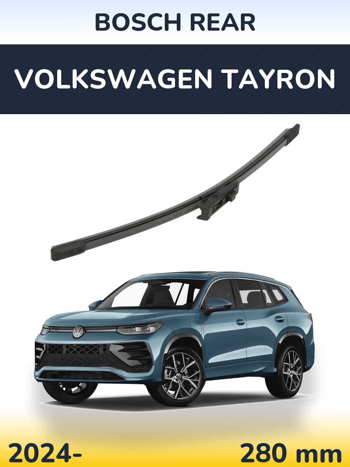 Tylna wycieraczka BOSCH Rear 280 mm do Volkswagen Tayron 2024-2026
