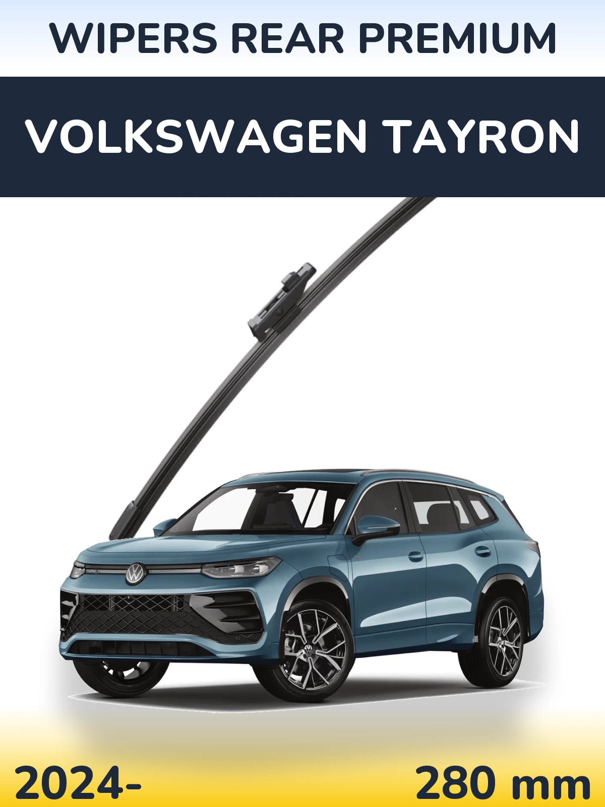 Rear wiper blade WIPERS REAR PREMIUM 280 mm for Volkswagen Tayron 2024-2026