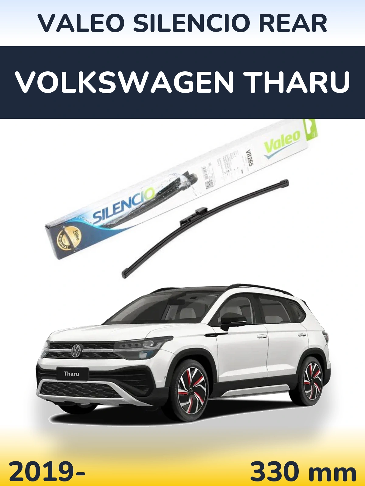 Tylna wycieraczka Valeo Silencio Rear 335 mm do Volkswagen Tharu 2019-2026