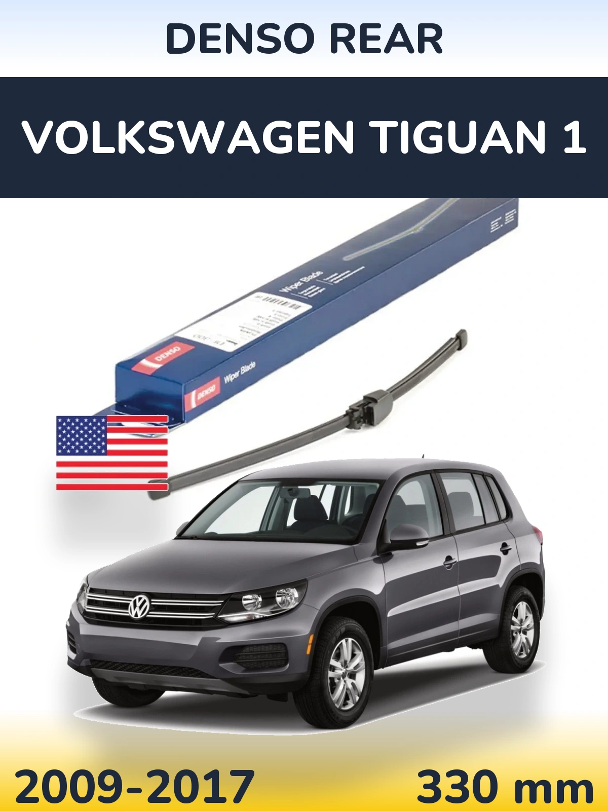 Tylna wycieraczka Denso Rear 335 mm do Volkswagen Tiguan 1 2009-2017