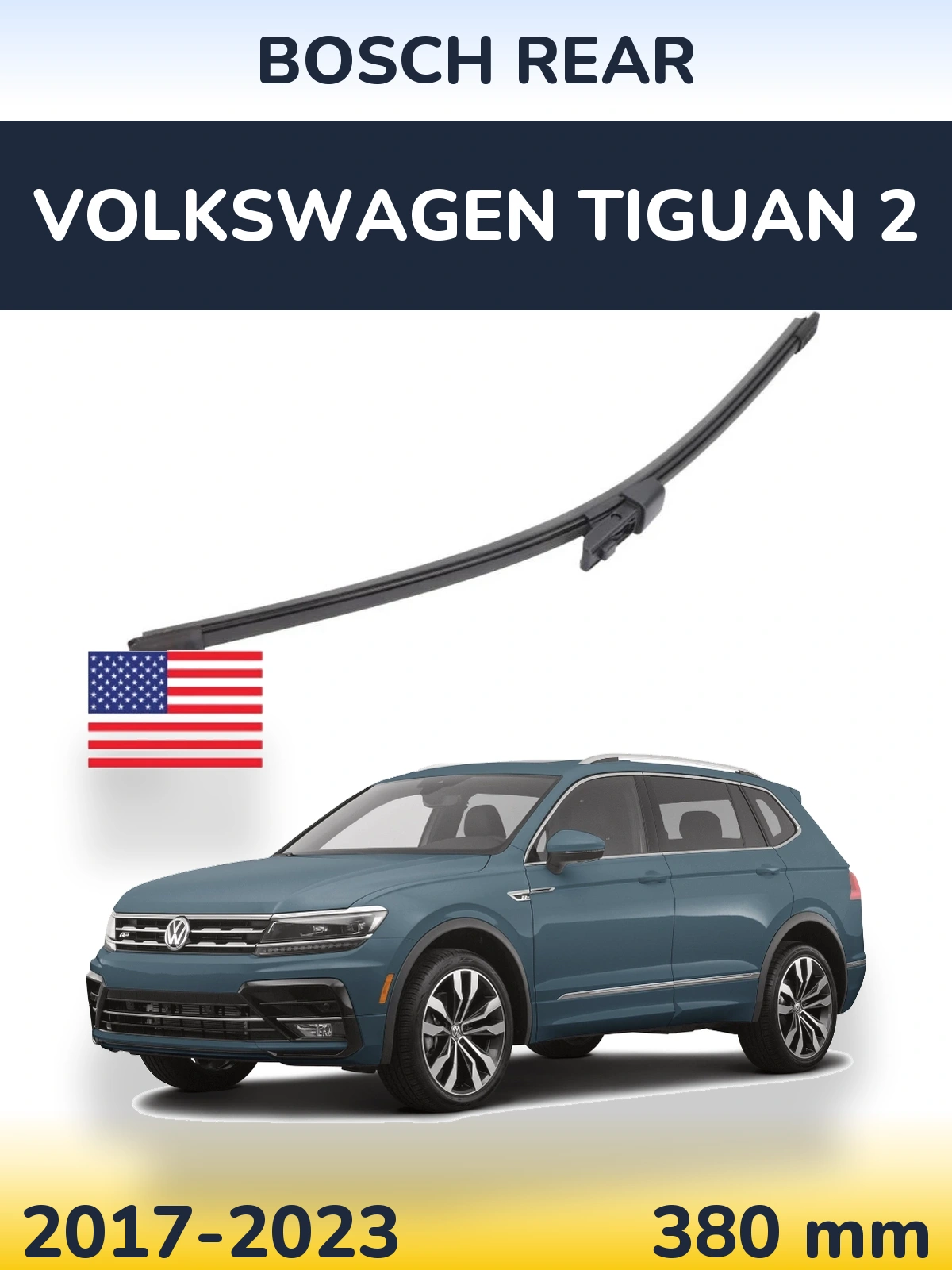 Tylna wycieraczka BOSCH Rear 380 mm do Volkswagen Tiguan 2 2017-2023