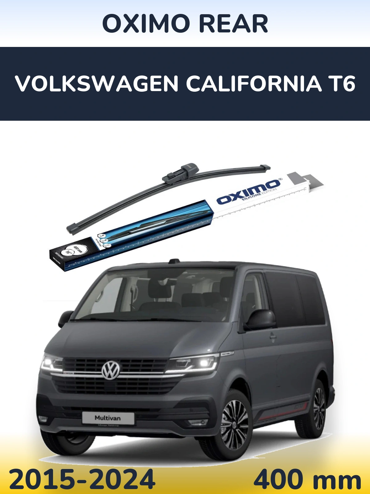 Rear wiper blade Oximo Rear 400 mm for Volkswagen California T6 2015-2024