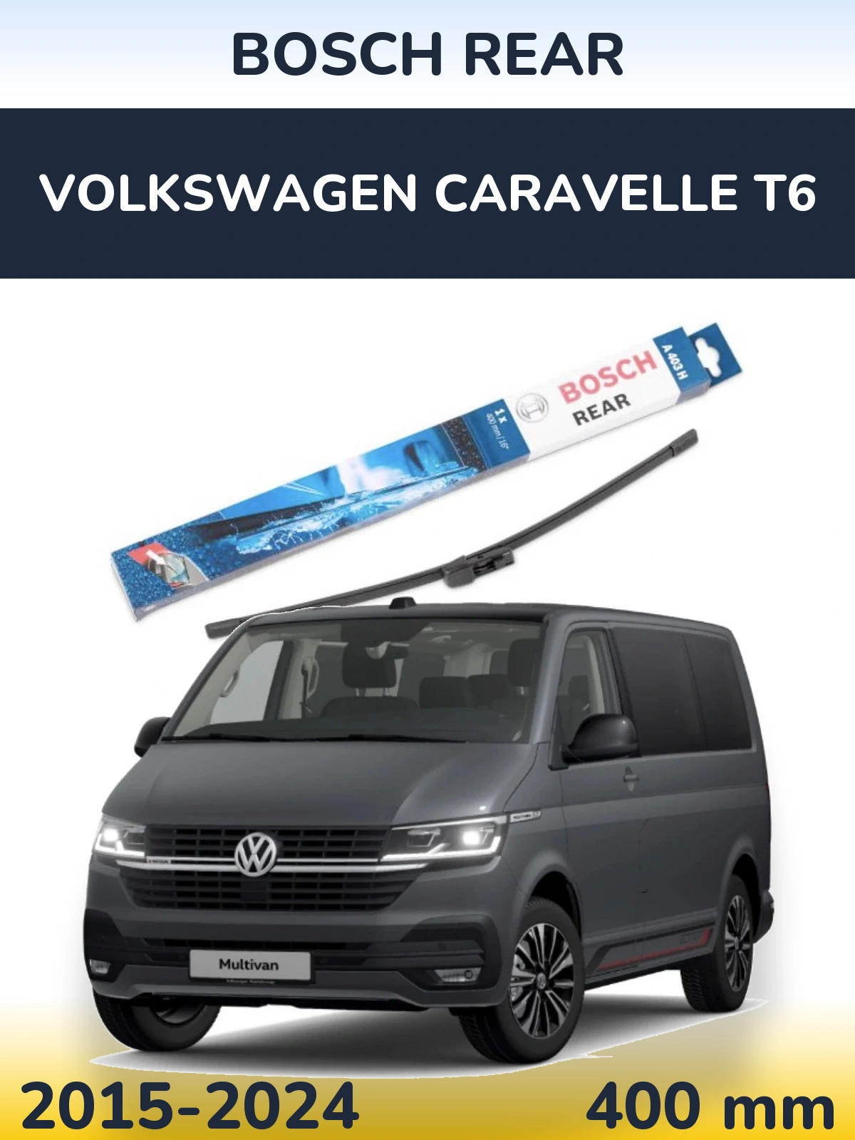 Tylna wycieraczka BOSCH Rear 400 mm do Volkswagen Caravelle T6 2015-2024