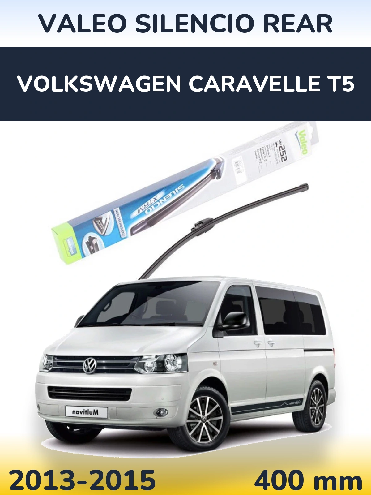Задня щітка Valeo Silencio Rear 404 мм для Volkswagen Caravelle T5 2013-2015