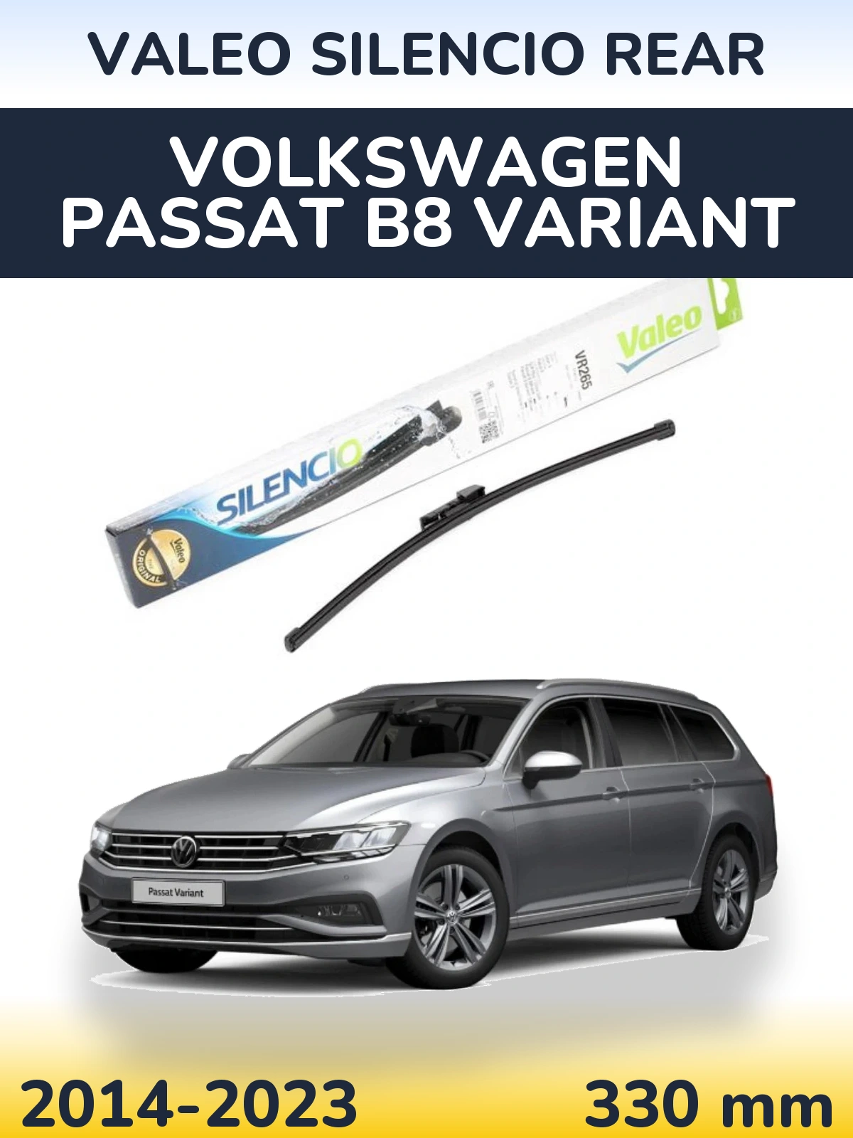 Tylna wycieraczka Valeo Silencio Rear 335 mm do Volkswagen Passat B8 Variant 2014-2023