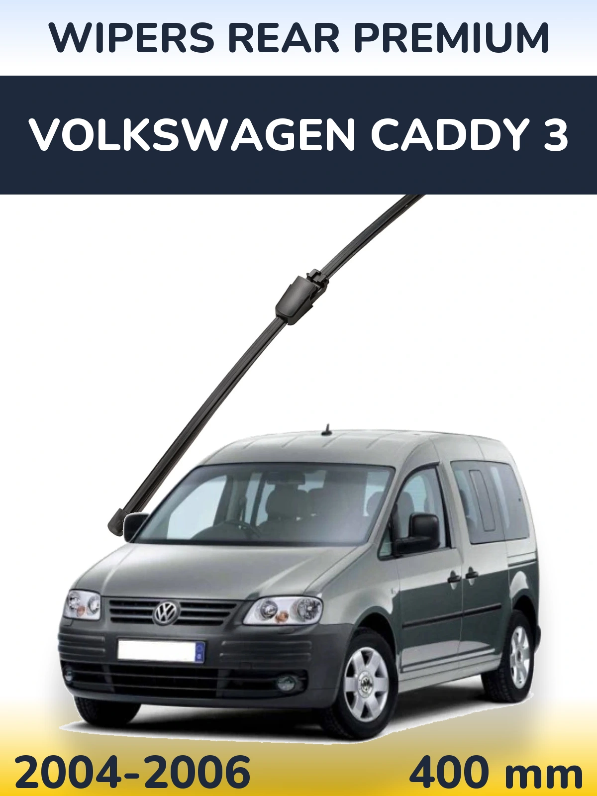 Tylna wycieraczka WIPERS REAR PREMIUM 400 mm do Volkswagen Caddy 3 2004-2006
