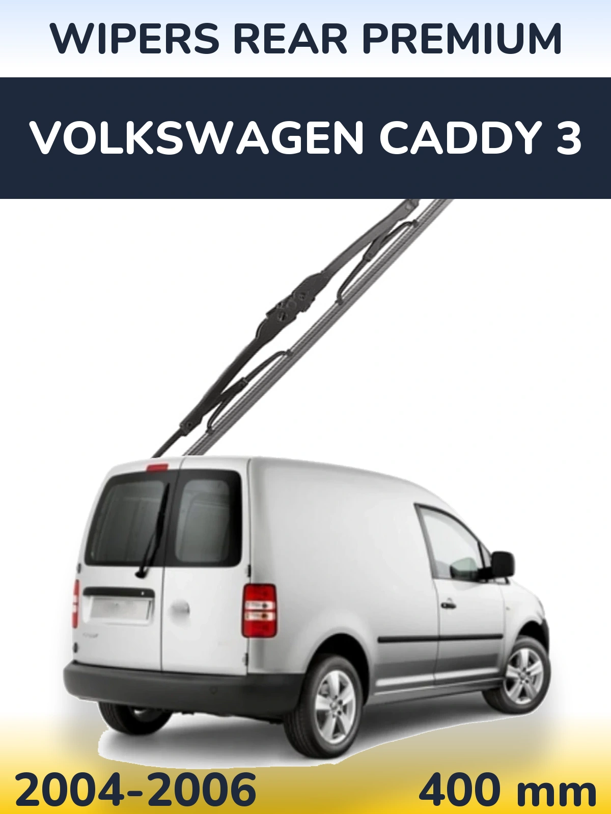 Tylna wycieraczka WIPERS REAR PREMIUM 400 mm do Volkswagen Caddy 3 2004-2006