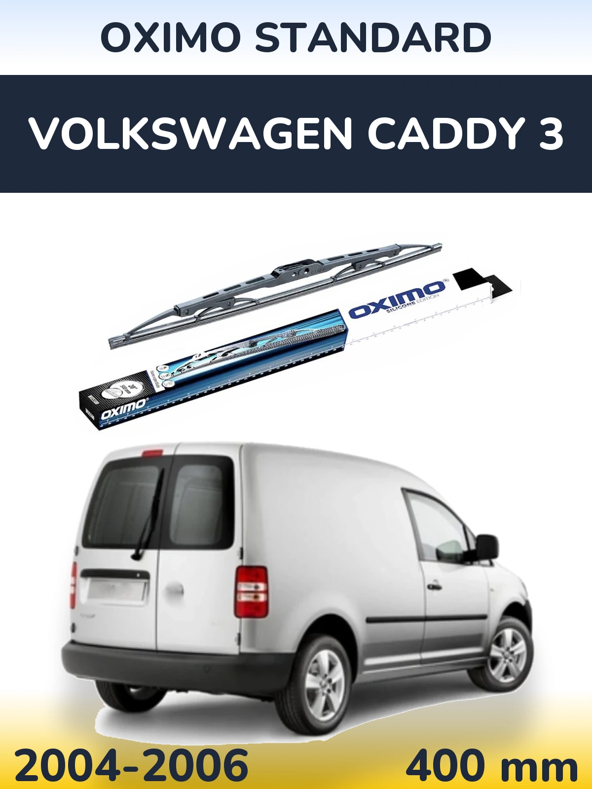 Tylna wycieraczka Oximo Standard 400 mm do Volkswagen Caddy 3 2004-2006