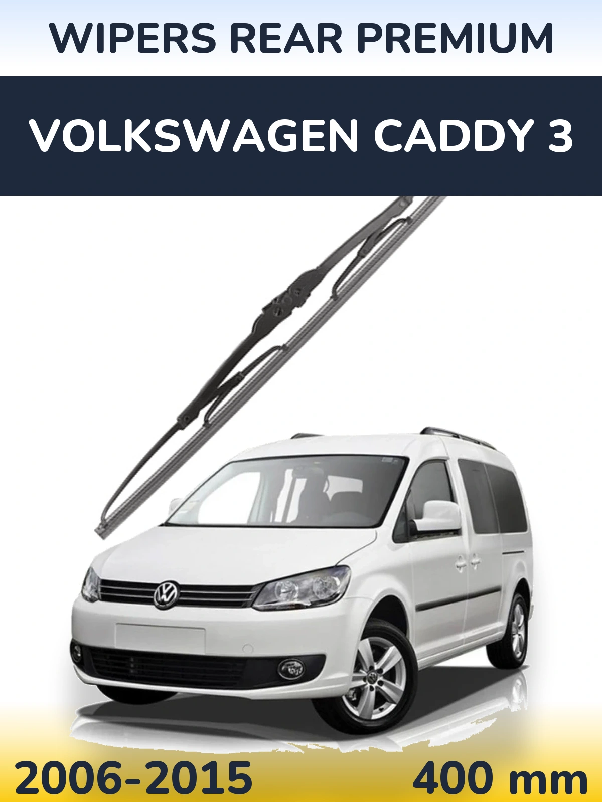 Tylna wycieraczka WIPERS REAR PREMIUM 400 mm do Volkswagen Caddy 3 2006-2015