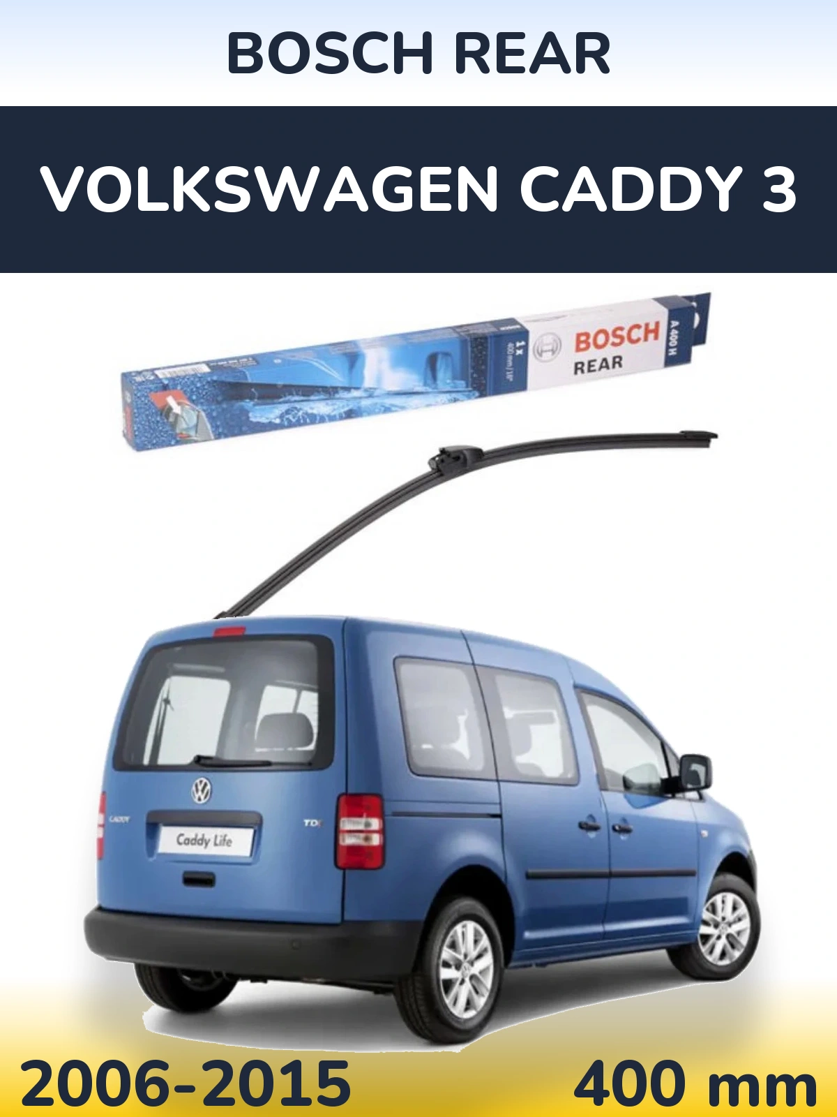 Tylna wycieraczka BOSCH Rear 400 mm do Volkswagen Caddy 3 2006-2015