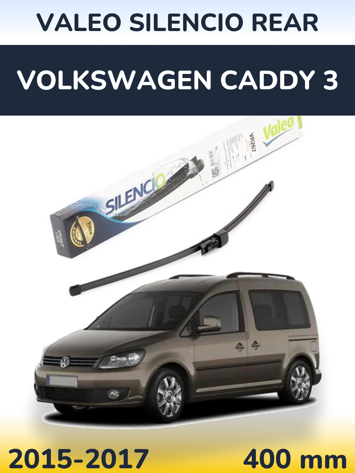 Tylna wycieraczka Valeo Silencio Rear 400 mm do Volkswagen Caddy 3 2015-2017