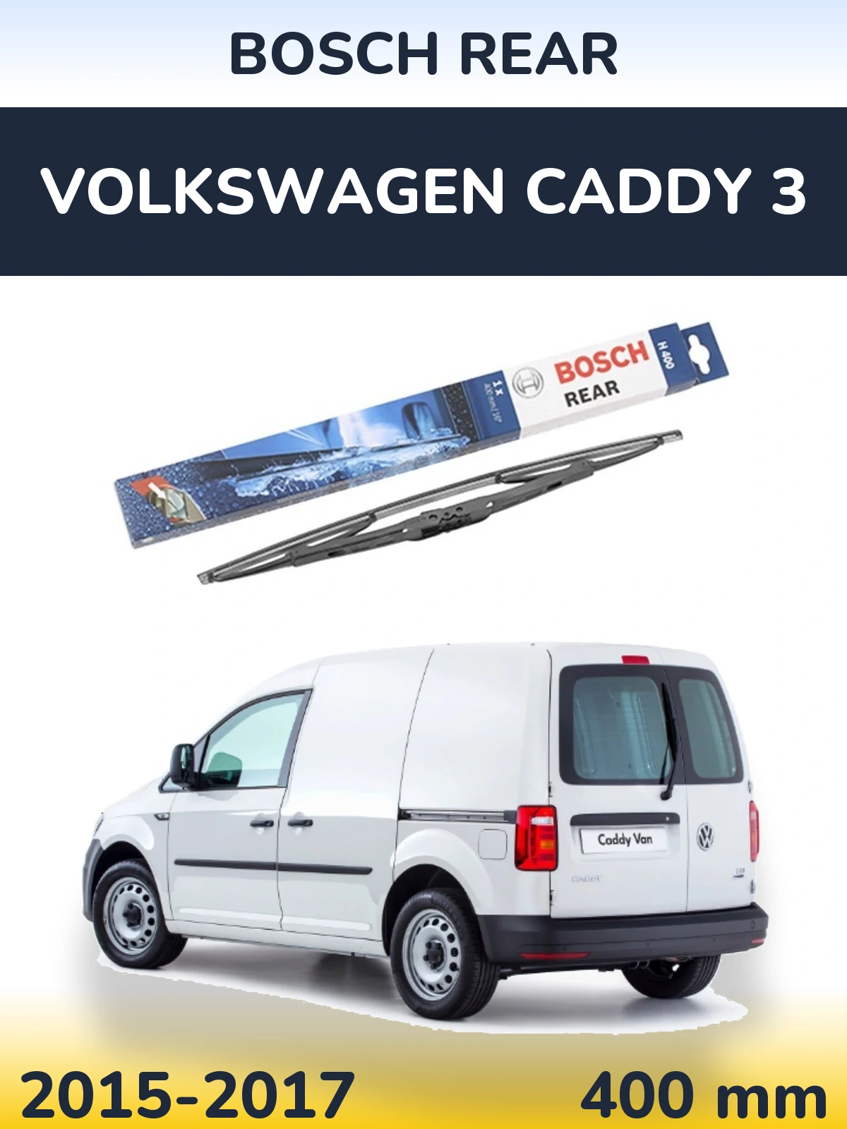 Tylna wycieraczka BOSCH Rear 400 mm do Volkswagen Caddy 3 2015-2017