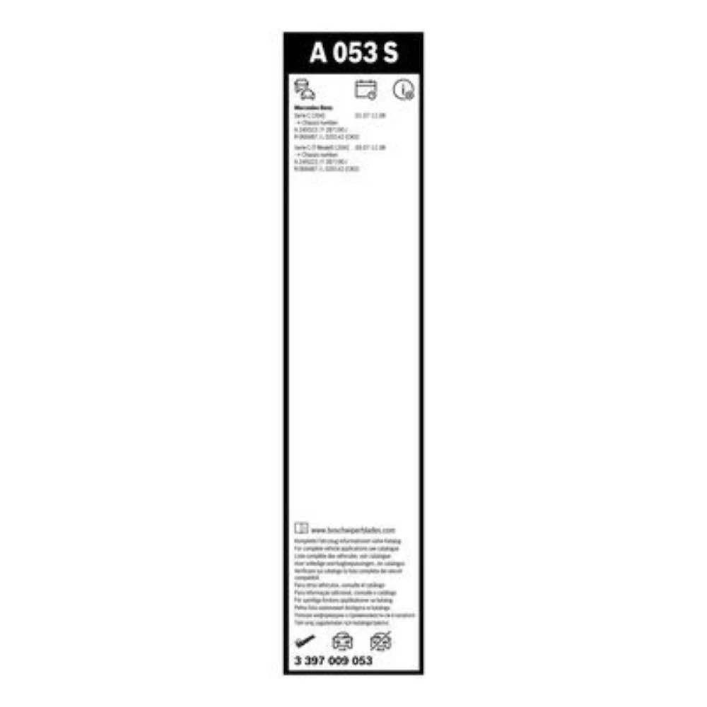 Комплект передних дворников BOSCH AeroTwin 600 & 600 мм для Mercedes C Class 2007-2008