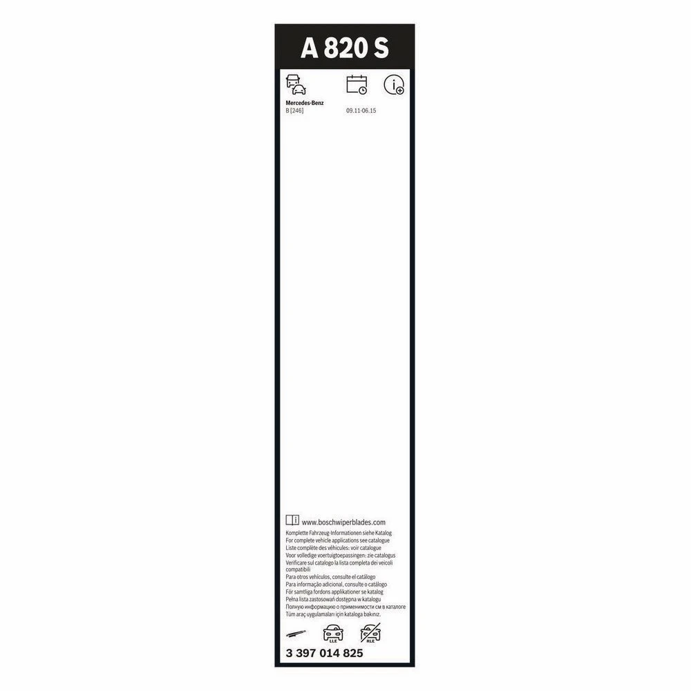 Komplet przednich wycieraczek BOSCH AeroTwin 650 & 475 mm do Mercedes Klasa B 2011-2015