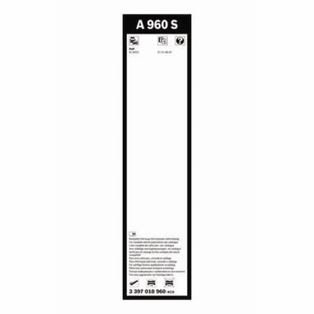 Front wiper blade BOSCH AeroTwin 750 mm for Audi A2 2001-2005