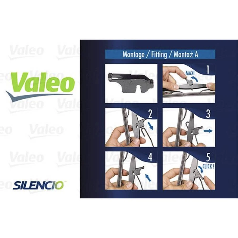 Комплект передних дворников Valeo Silencio Convertional 650 & 650 мм для Mitsubishi L400 1994-2001