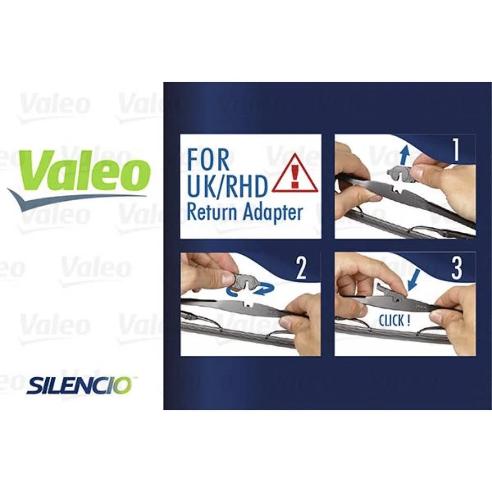 Комплект передних дворников Valeo Silencio Convertional 650 & 650 мм для Mitsubishi L400 1994-2001