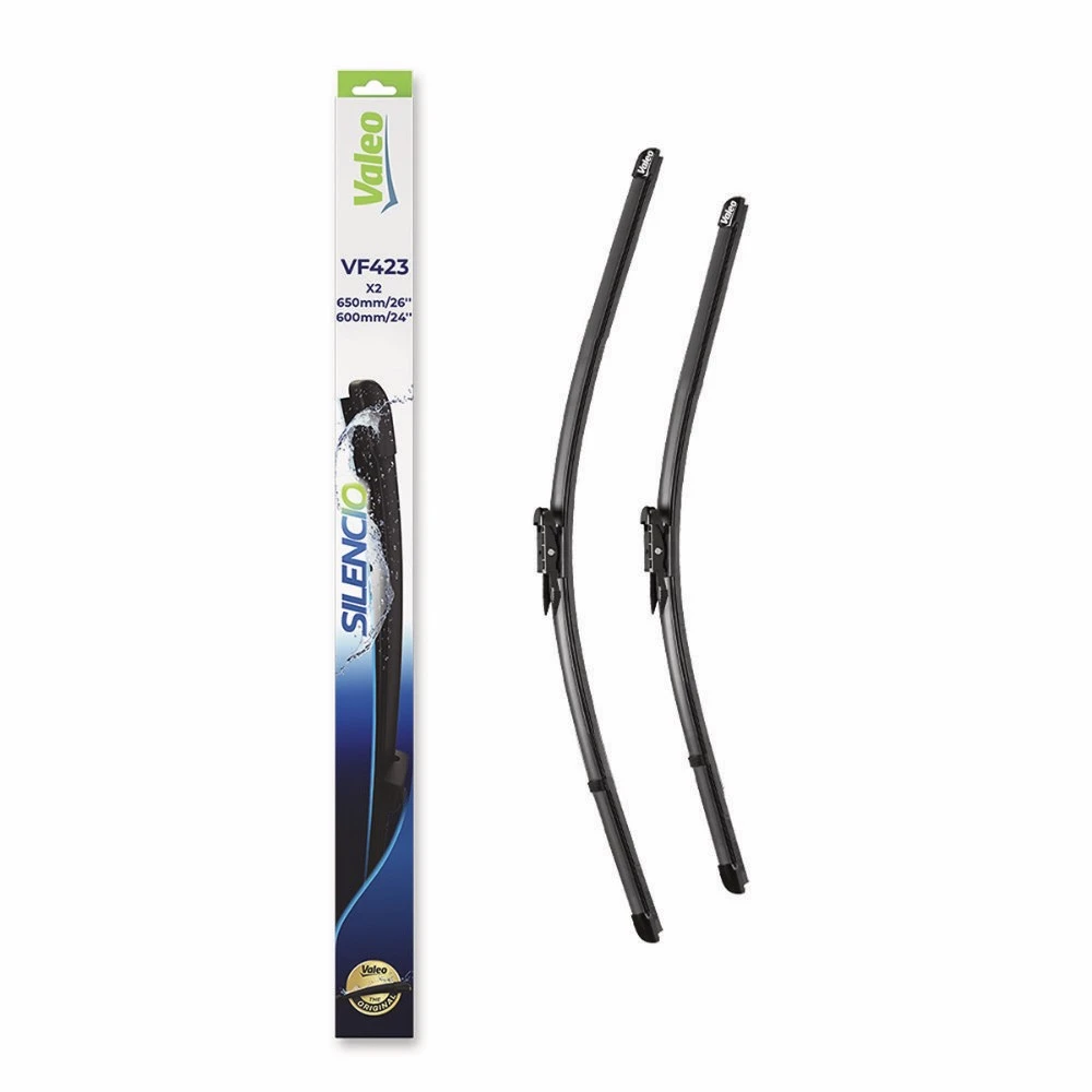 Front wiper blade set Valeo Silencio Flat 650 & 600 mm for Mercedes Sprinter 2006-2018