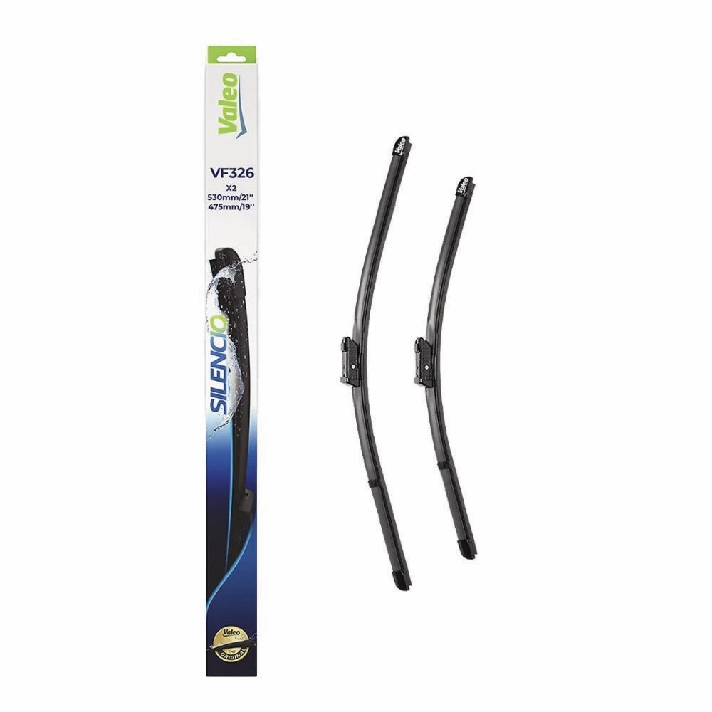 Komplet przednich wycieraczek Valeo Silencio Flat 530 & 475 mm do SEAT Ibiza 3 2006-2009