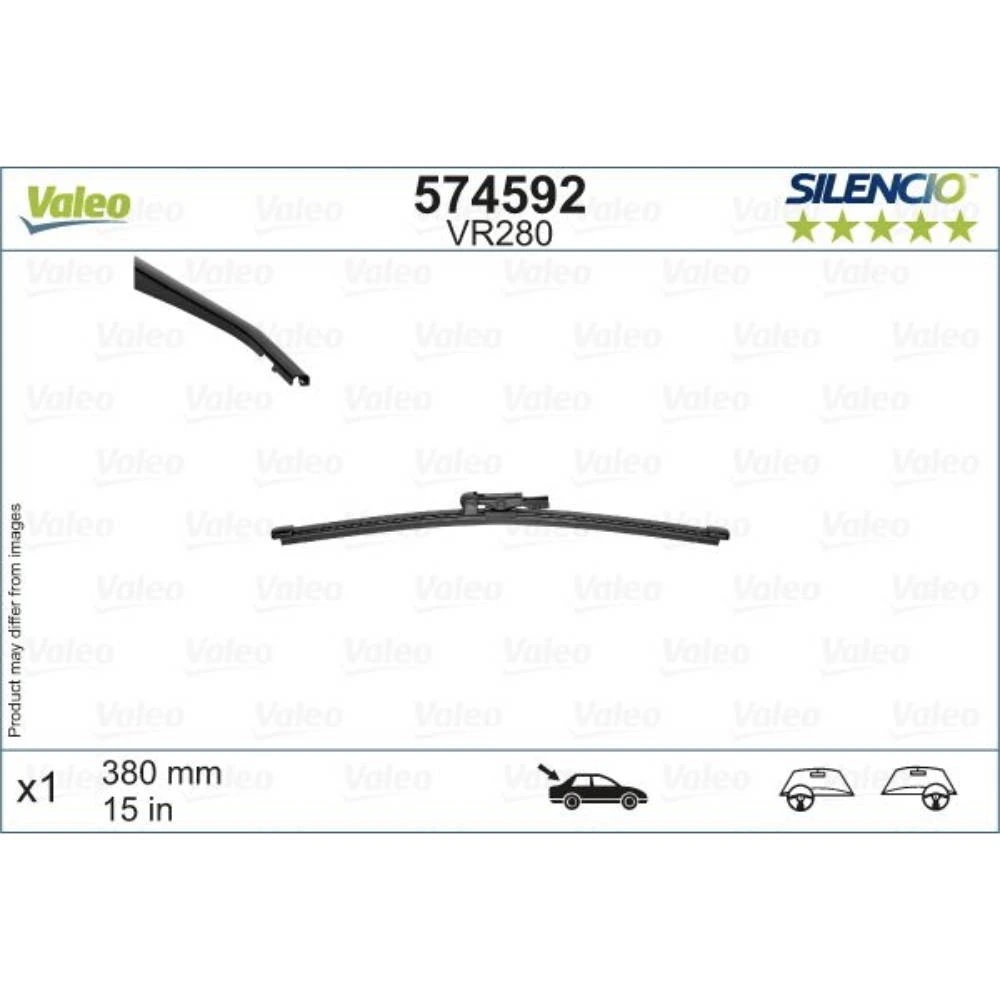 Tylna wycieraczka Valeo Silencio Rear 380 mm do Land Rover Range Rover Sport 2 2013-2015