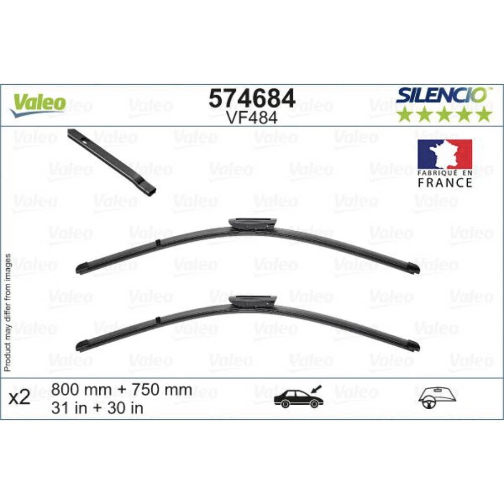 Wycieraczki Valeo Silencio Flat do Citroen C4