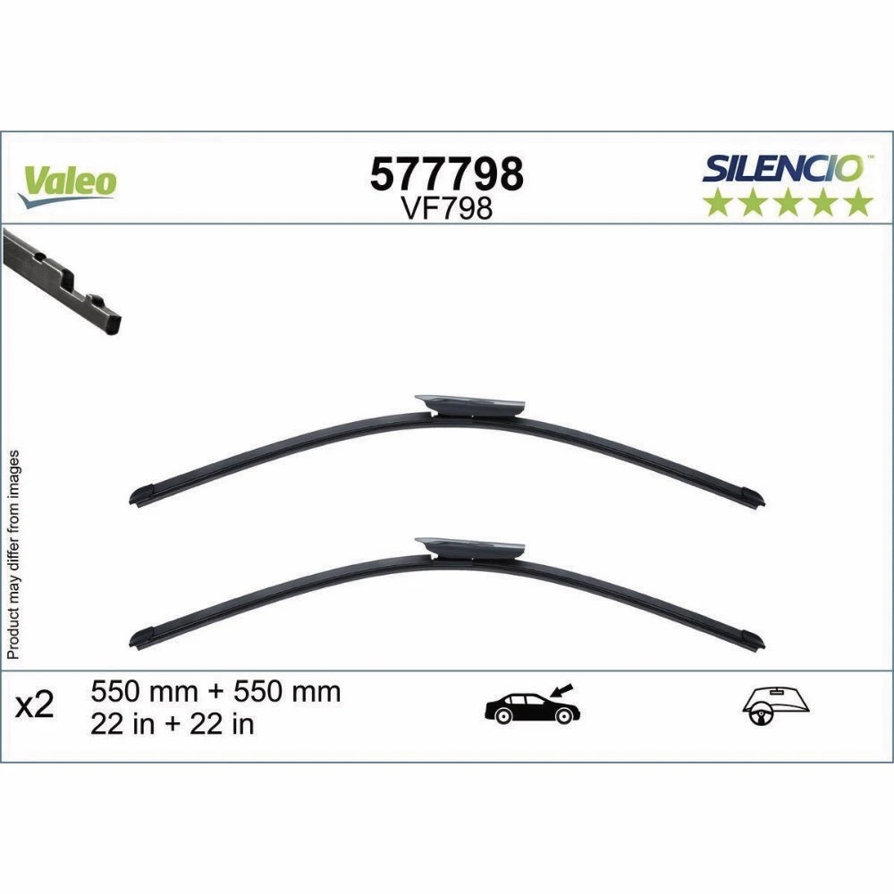 Wycieraczki Valeo Silencio Flat do Mercedes Klasa C