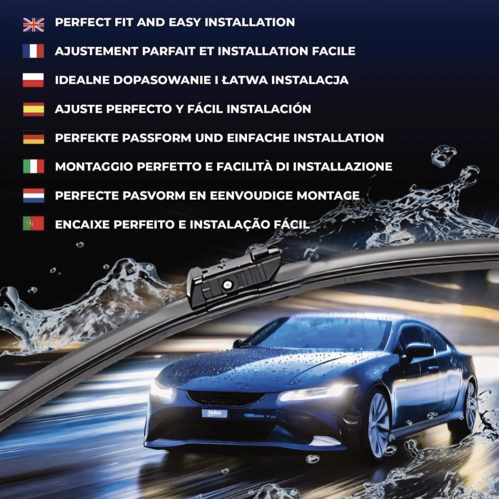 Komplet przednich wycieraczek Valeo Silencio Flat 550 & 550 mm do Mercedes Klasa C 2021-2026
