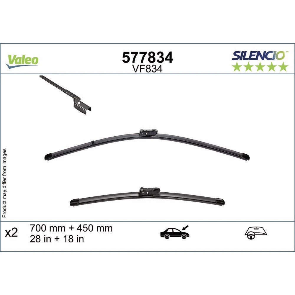 Wycieraczki Valeo Silencio Flat do Audi Q4