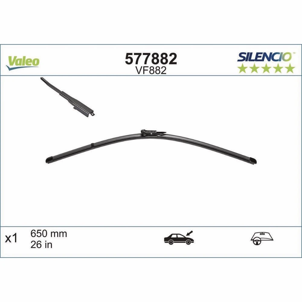 Дворники Valeo Silencio Flat для Citroen C1