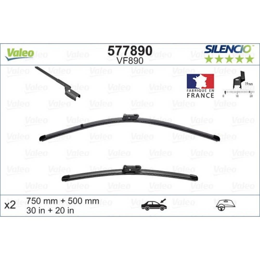 Wycieraczki Valeo Silencio Flat do Ford Transit