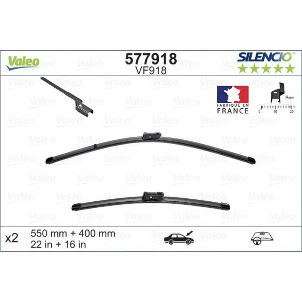 Wycieraczki Valeo Silencio Flat do Ford Ka