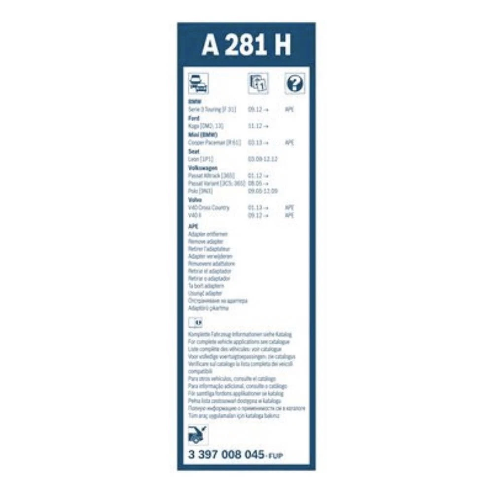 Tylna wycieraczka BOSCH Rear 280 mm do Volkswagen Passat B6 Variant 2005-2010