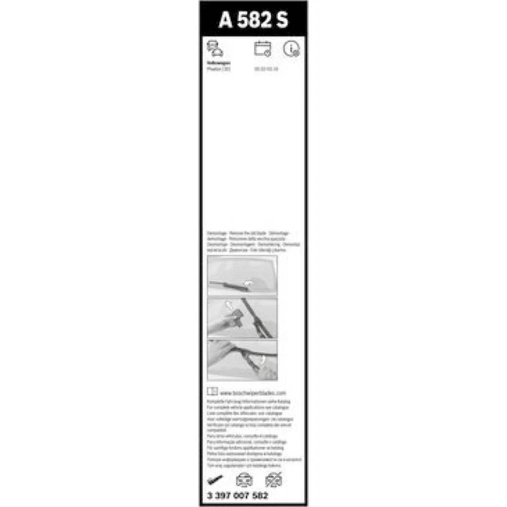 Komplet przednich wycieraczek BOSCH AeroTwin 600 & 530 mm do Volkswagen Phaeton 2002-2016