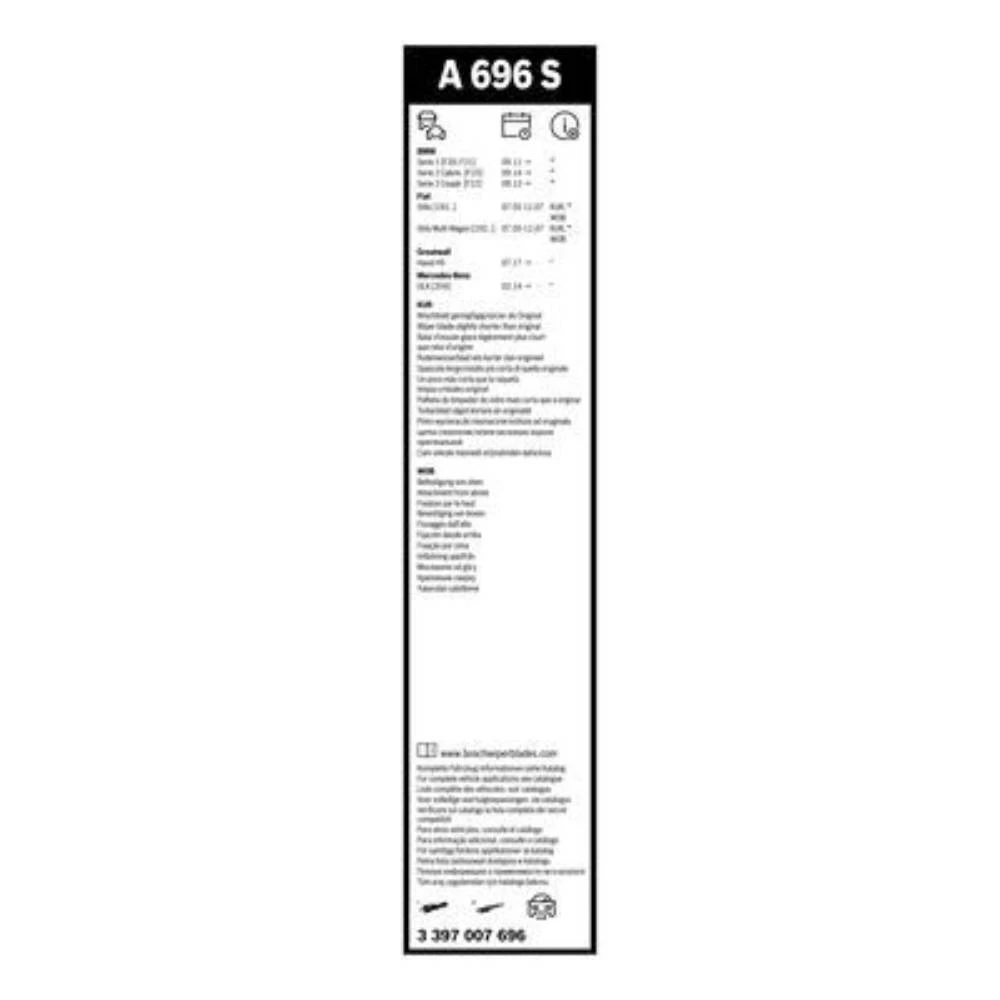 Komplet przednich wycieraczek BOSCH AeroTwin 550 & 450 mm do Geely Vision 2016-2026