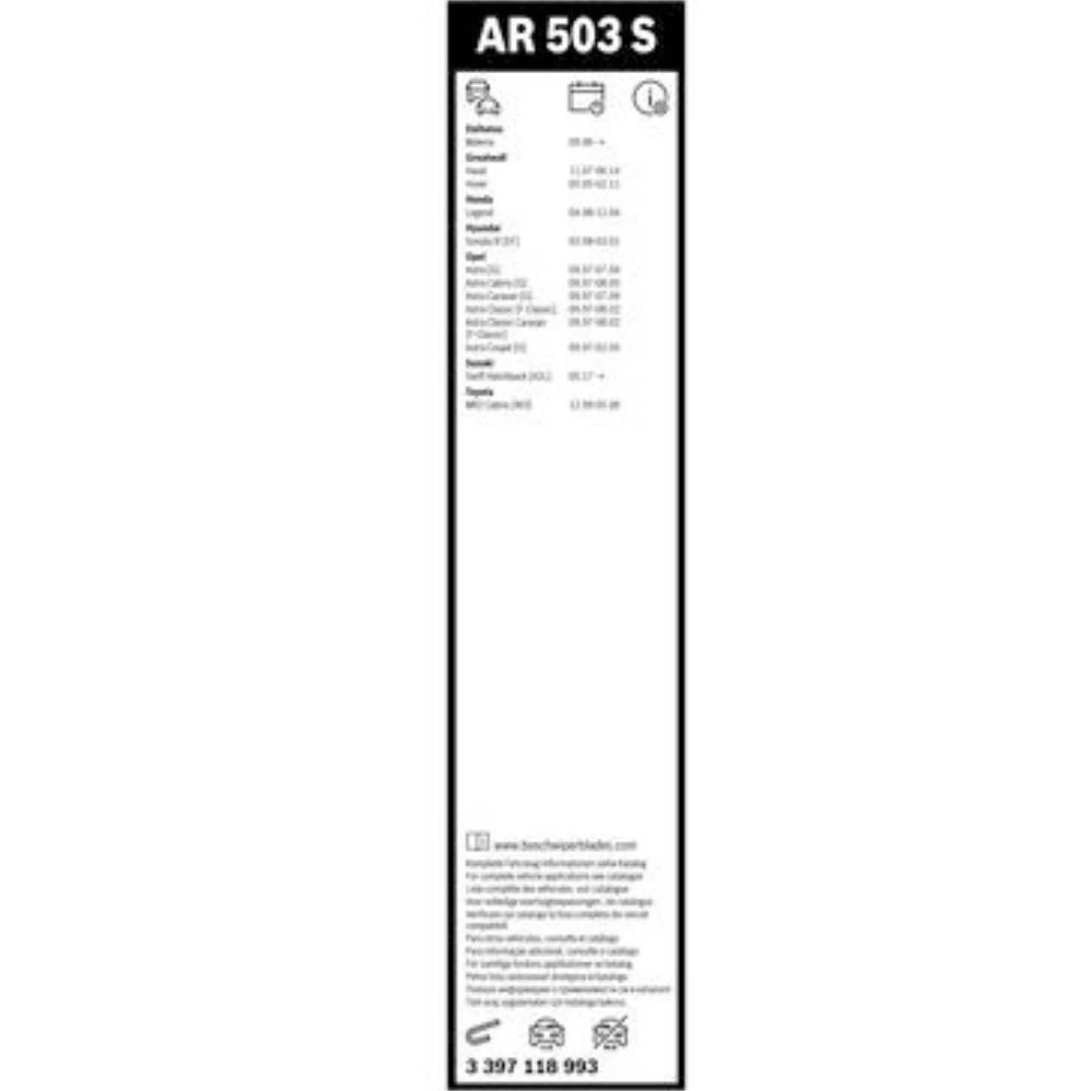 Komplet przednich wycieraczek BOSCH AeroTwin 500 & 475 mm do SEAT Toledo 1 1991-1999