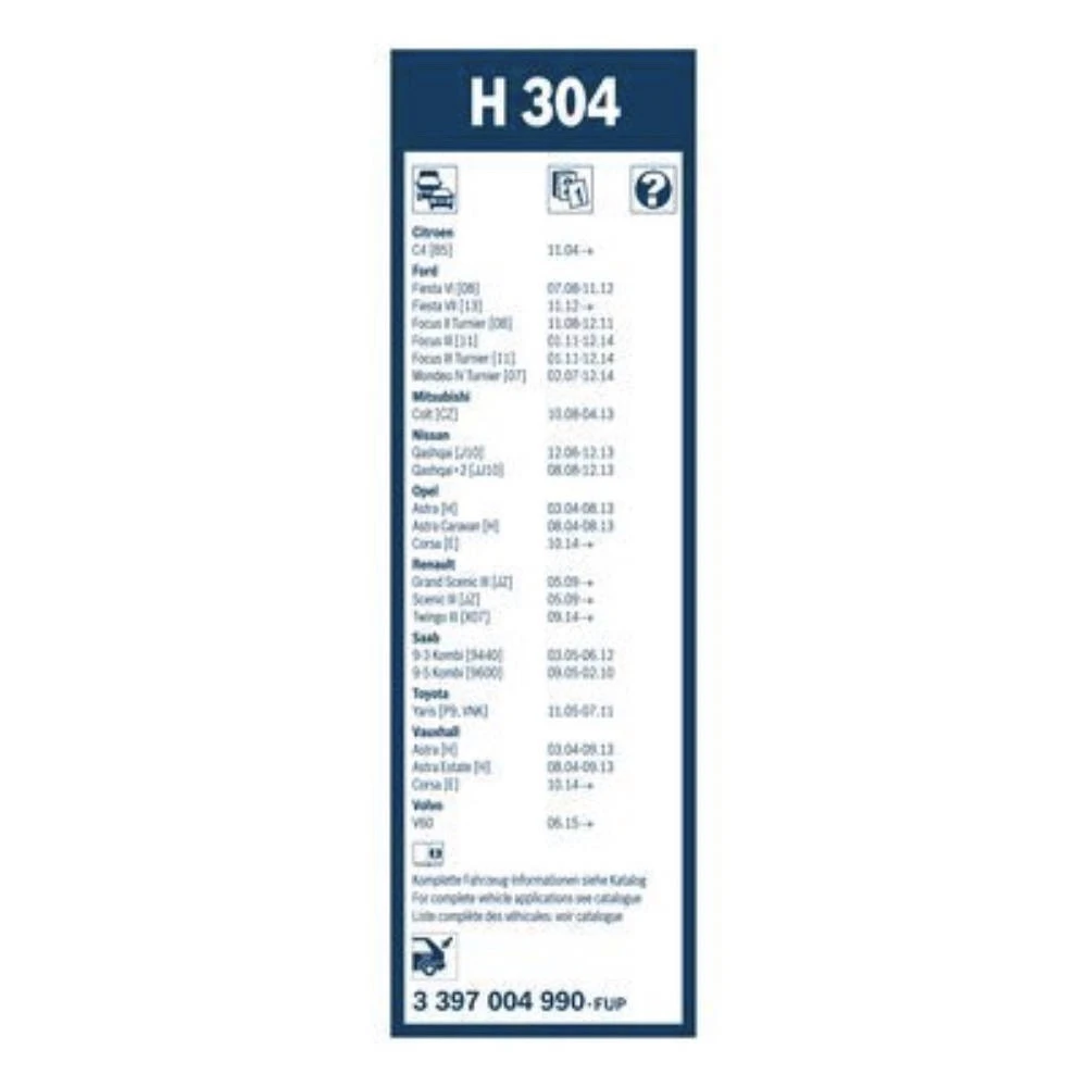 Tylna wycieraczka BOSCH Rear 300 mm do Daihatsu Charade 6 2011-2015