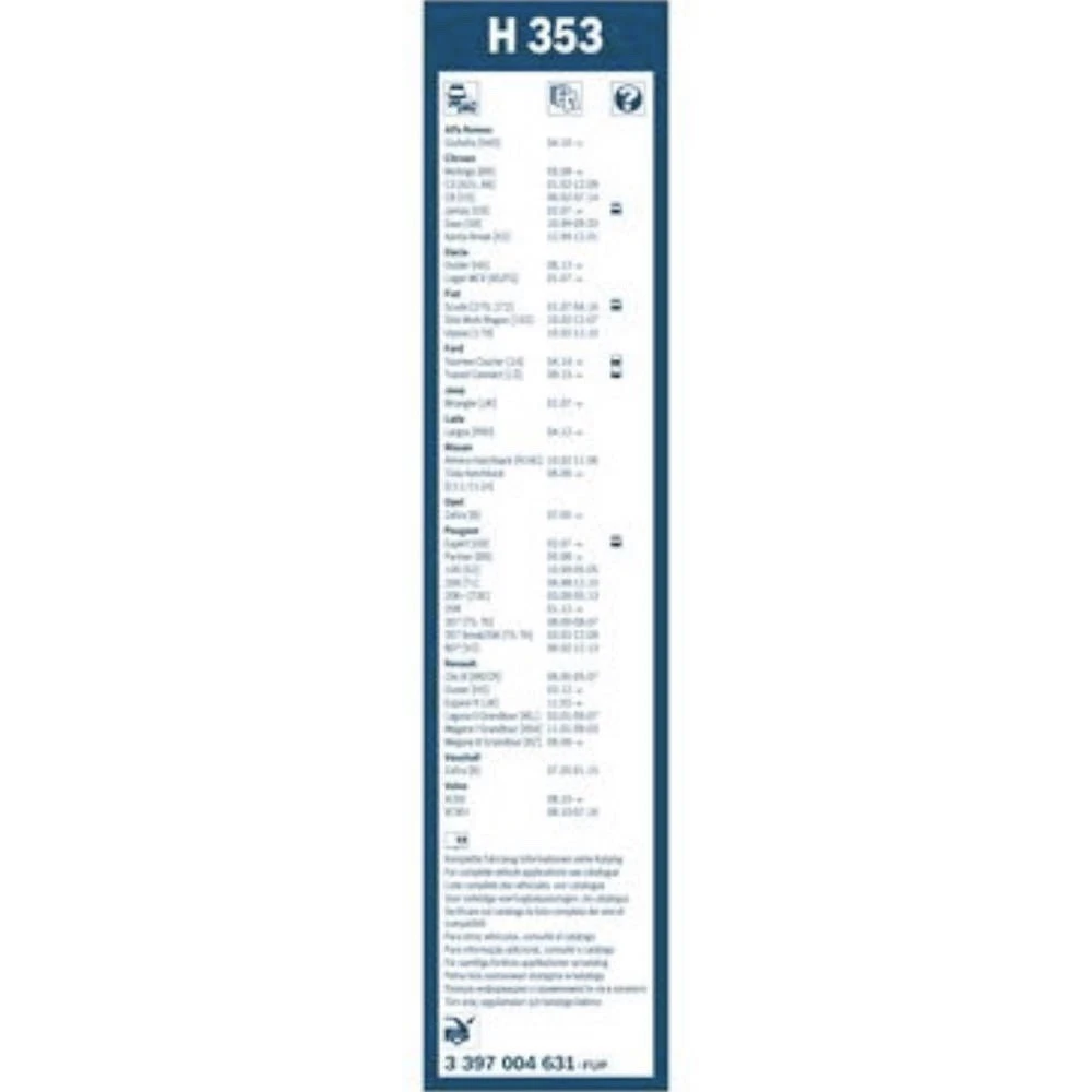 Tylna wycieraczka BOSCH Rear 350 mm do Renault Duster 1 2012-2014