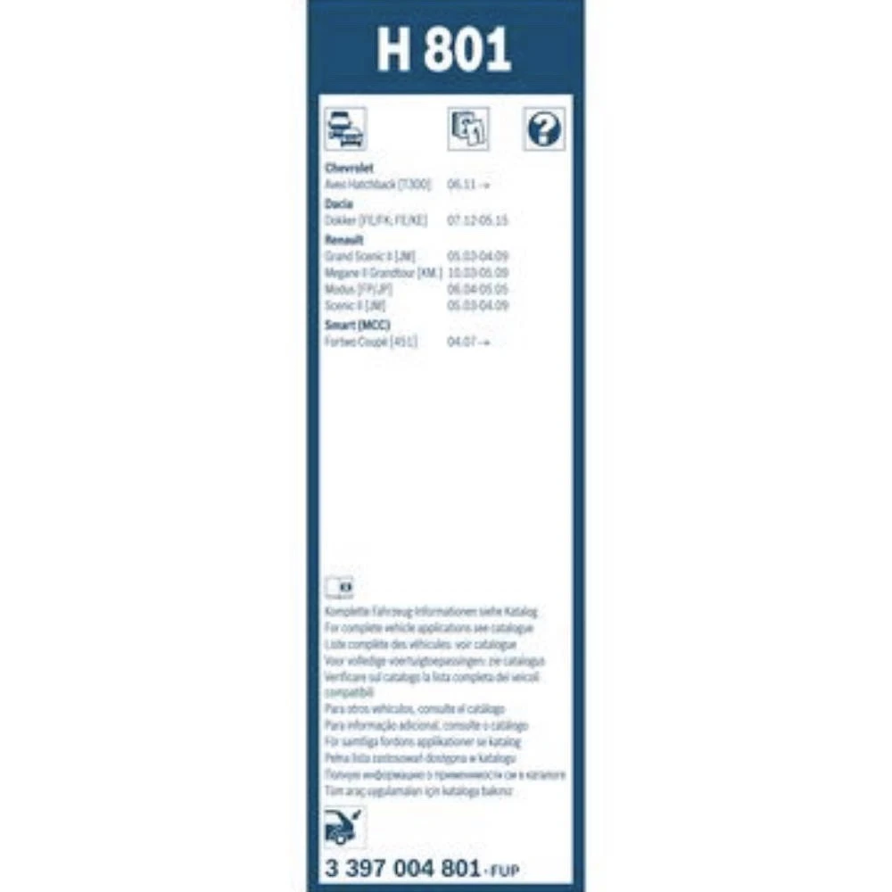 Tylna wycieraczka BOSCH Rear 260 mm do Renault Scenic 2 2003-2004