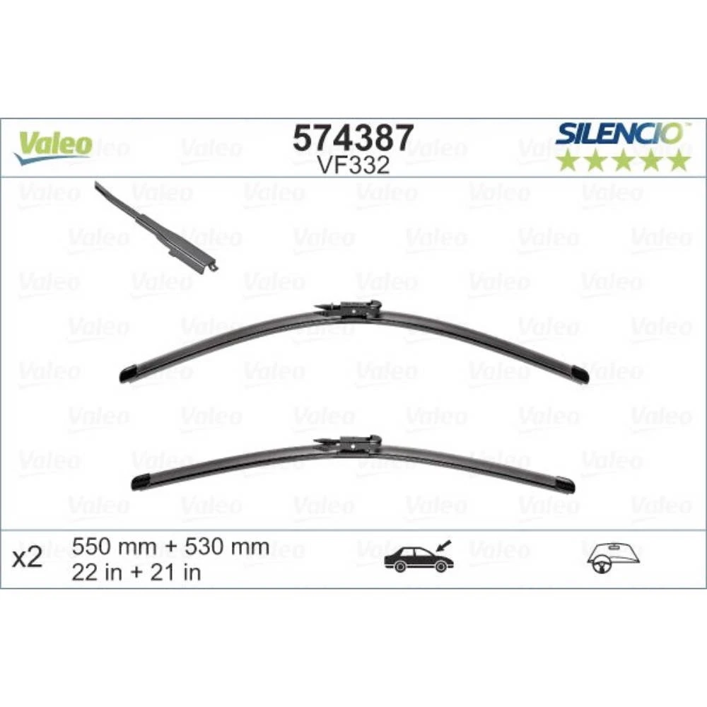 Wycieraczki Valeo Silencio Flat do MINI Aceman