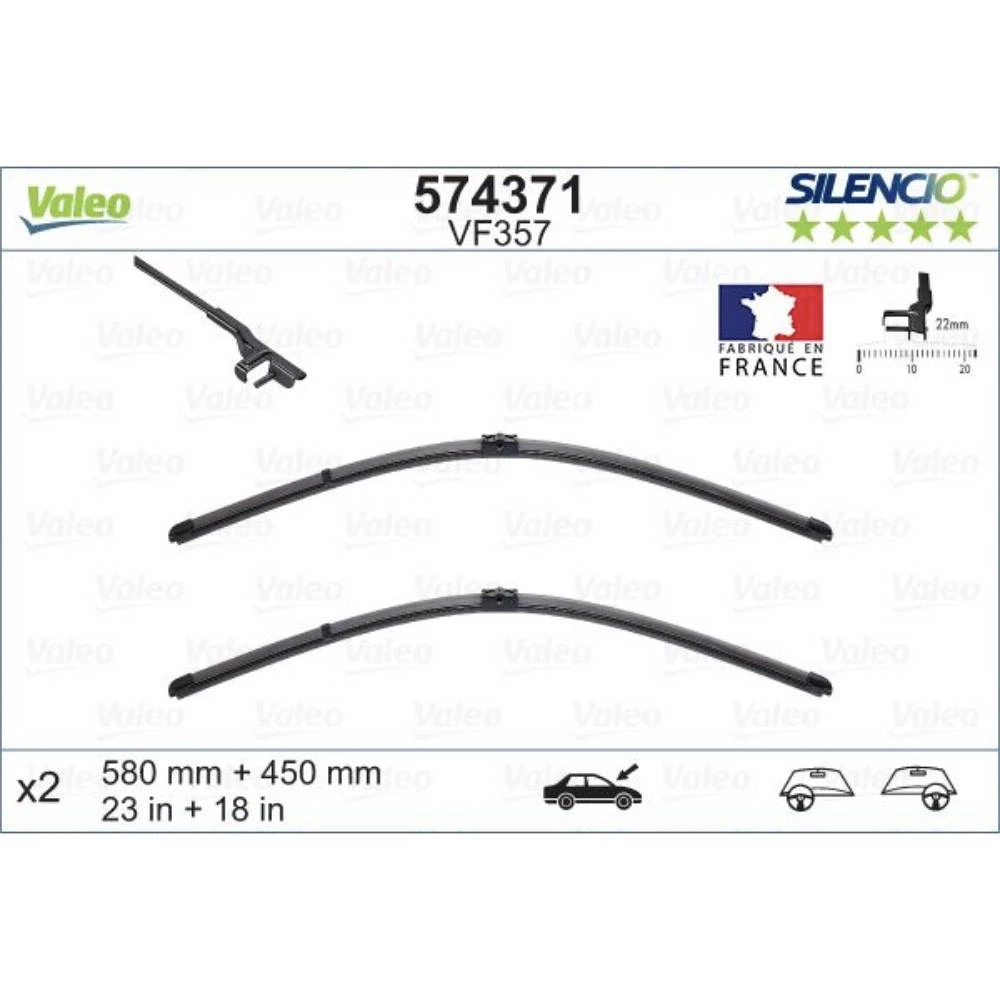 Wycieraczki Valeo Silencio Flat do Alfa Romeo Spider
