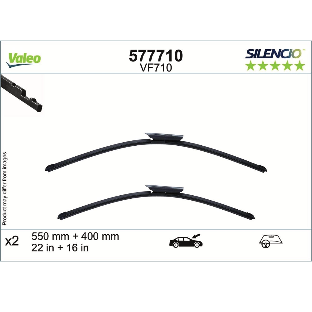 Wycieraczki Valeo Silencio Flat do Citroen C3