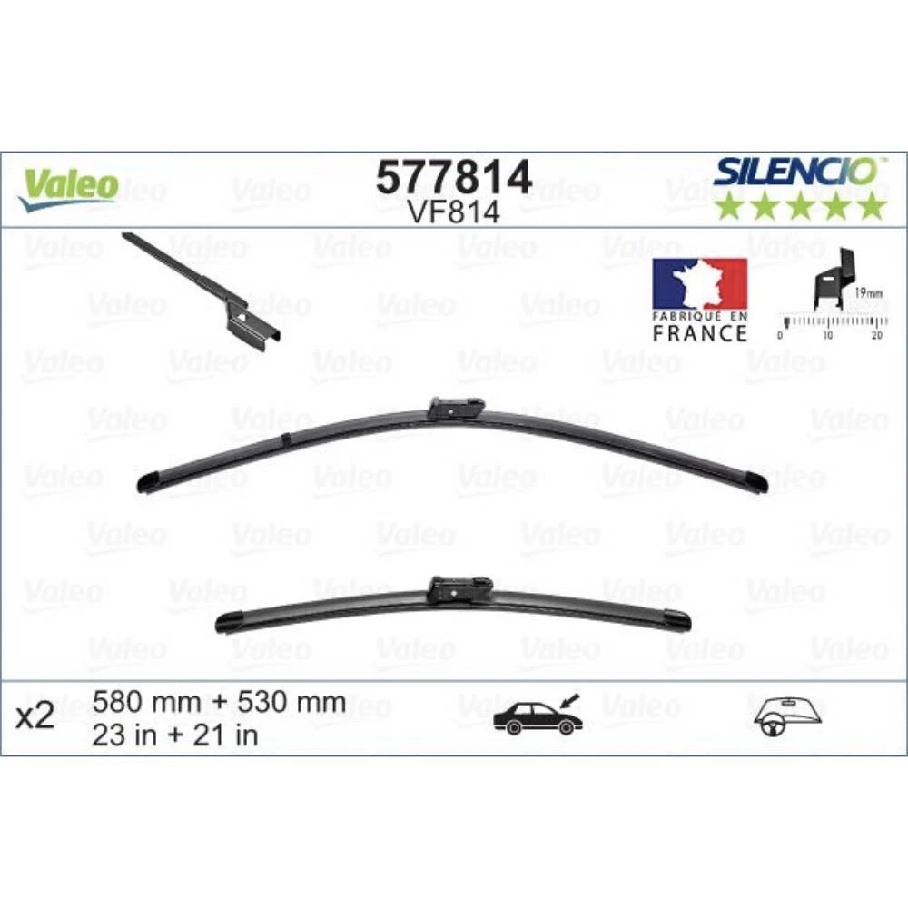 Wycieraczki Valeo Silencio Flat do Range Rover Evoque