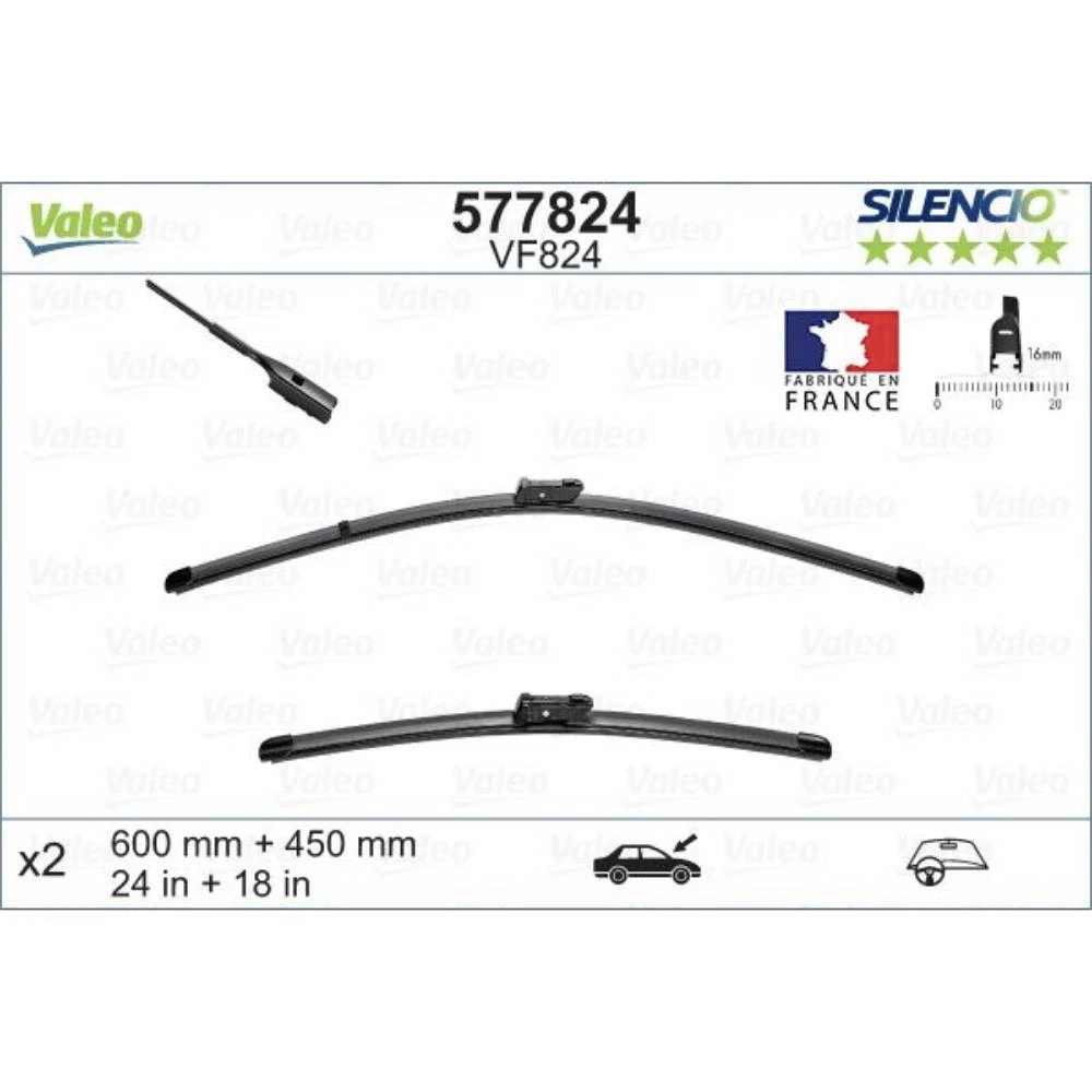 Wycieraczki Valeo Silencio Flat do DongFeng | DFSK Forthing
