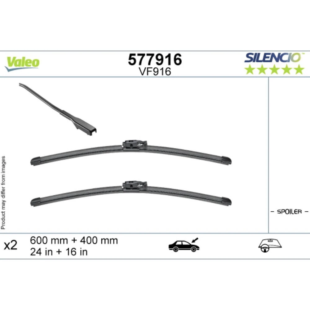 Wycieraczki Valeo Silencio Flat do Dacia Jogger