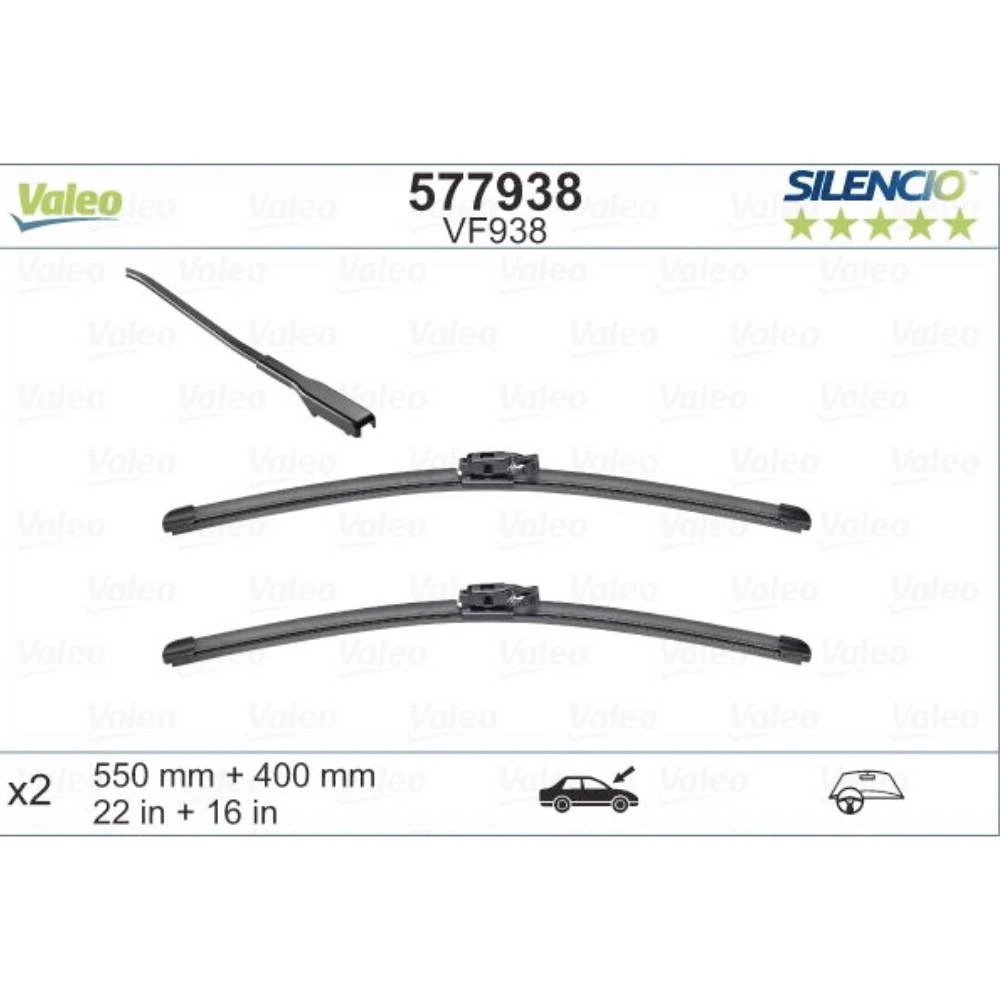 Wycieraczki Valeo Silencio Flat do Renault Express