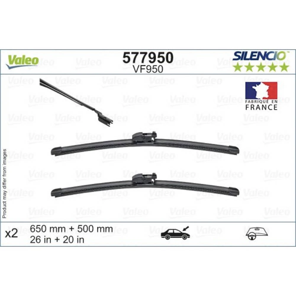 Wycieraczki Valeo Silencio Flat do Jaguar E-Pace