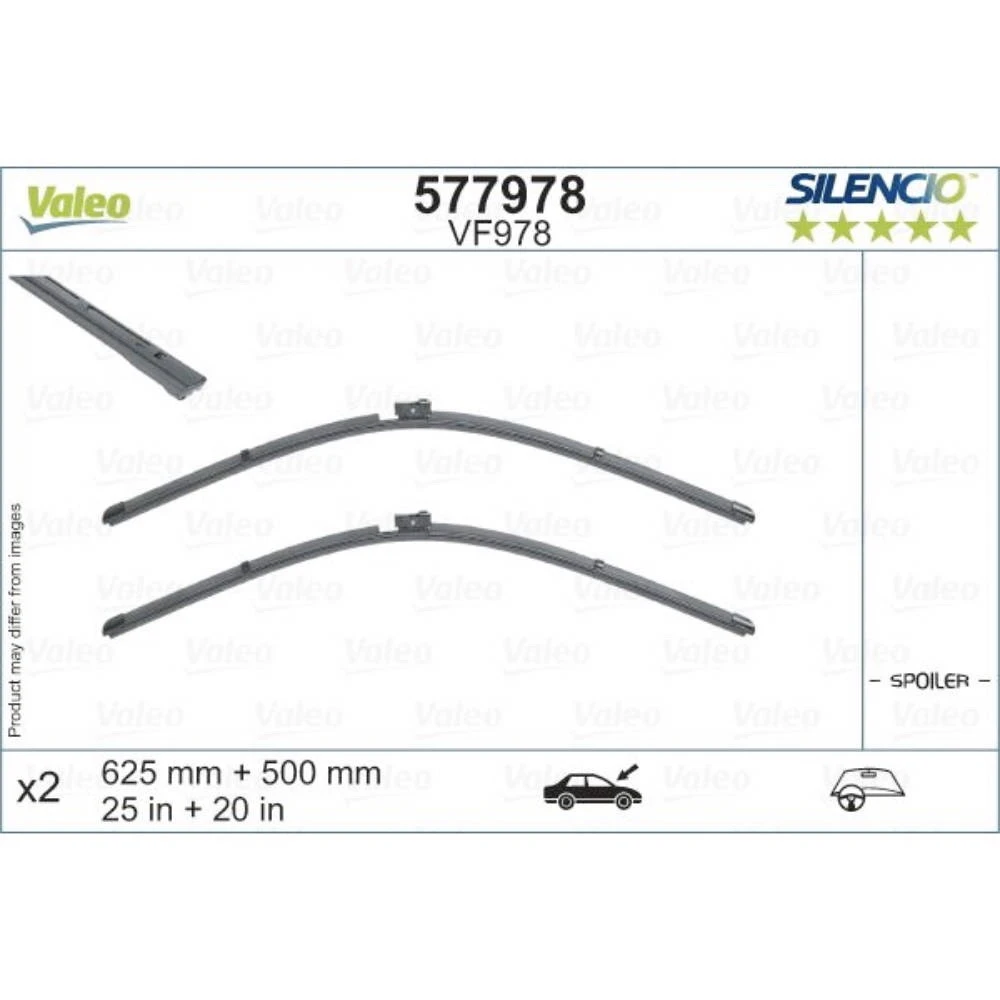 Wycieraczki Valeo Silencio Flat do Audi A6