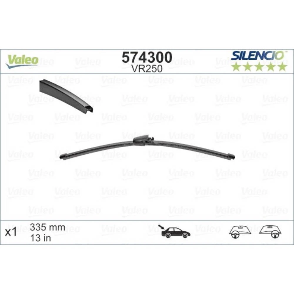 Tylna wycieraczka Valeo Silencio Rear 335 mm do SEAT Ibiza 4 2011-2017