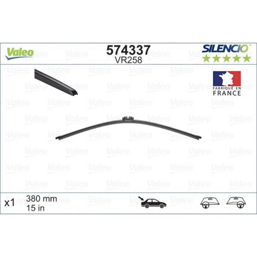 Rear wiper blade Valeo Silencio Rear 380 mm for Volvo XC60 1 2008-2010